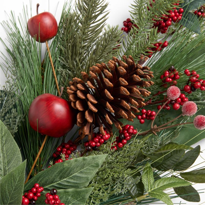 Faux Greenery and Apple Holiday Stem 47" - image 1 of 3