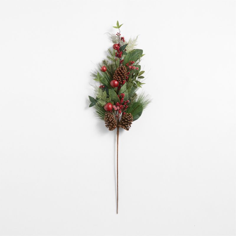 Faux Greenery and Apple Holiday Stem 47" - image 2 of 3
