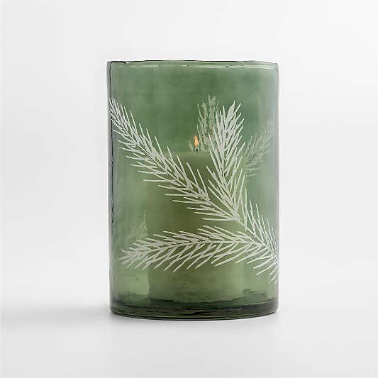 Green Etched Pine Large Hurricane