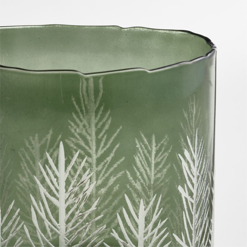 Green Etched Pine Small Hurricane - image 3 of 4
