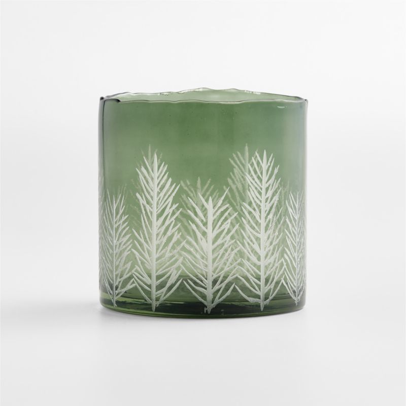 Green Etched Pine Small Hurricane - image 2 of 4