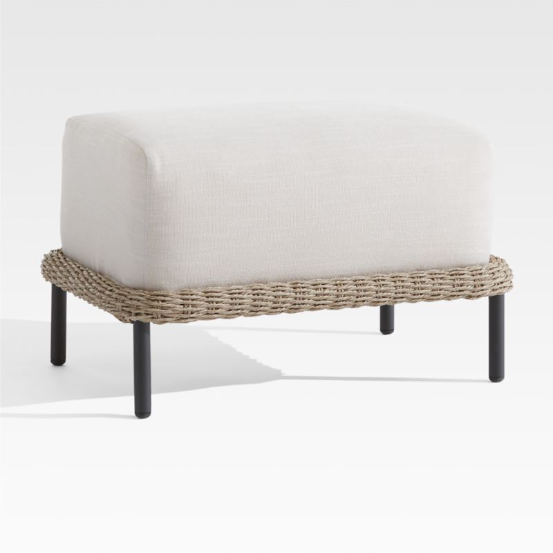 Grotta Outdoor Wicker Ottoman - image 3 of 5