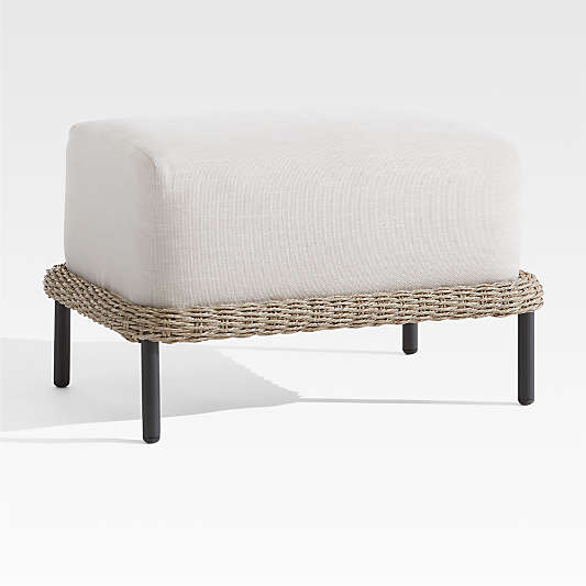 Grotta Outdoor Wicker Ottoman