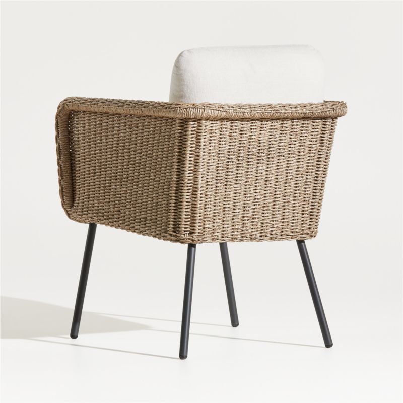 Grotta Wicker Outdoor Dining Arm Chair - image 6 of 8