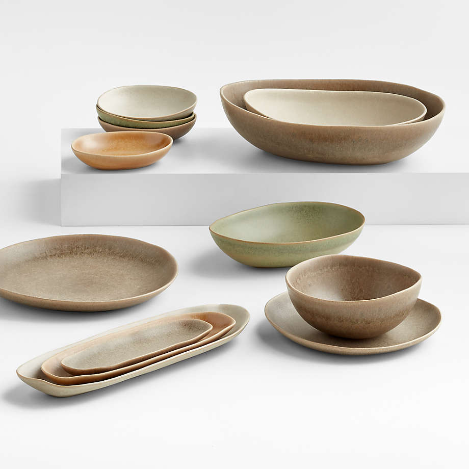 Grove Neutral Mini Bowls, Set of 4 + Reviews | Crate & Barrel