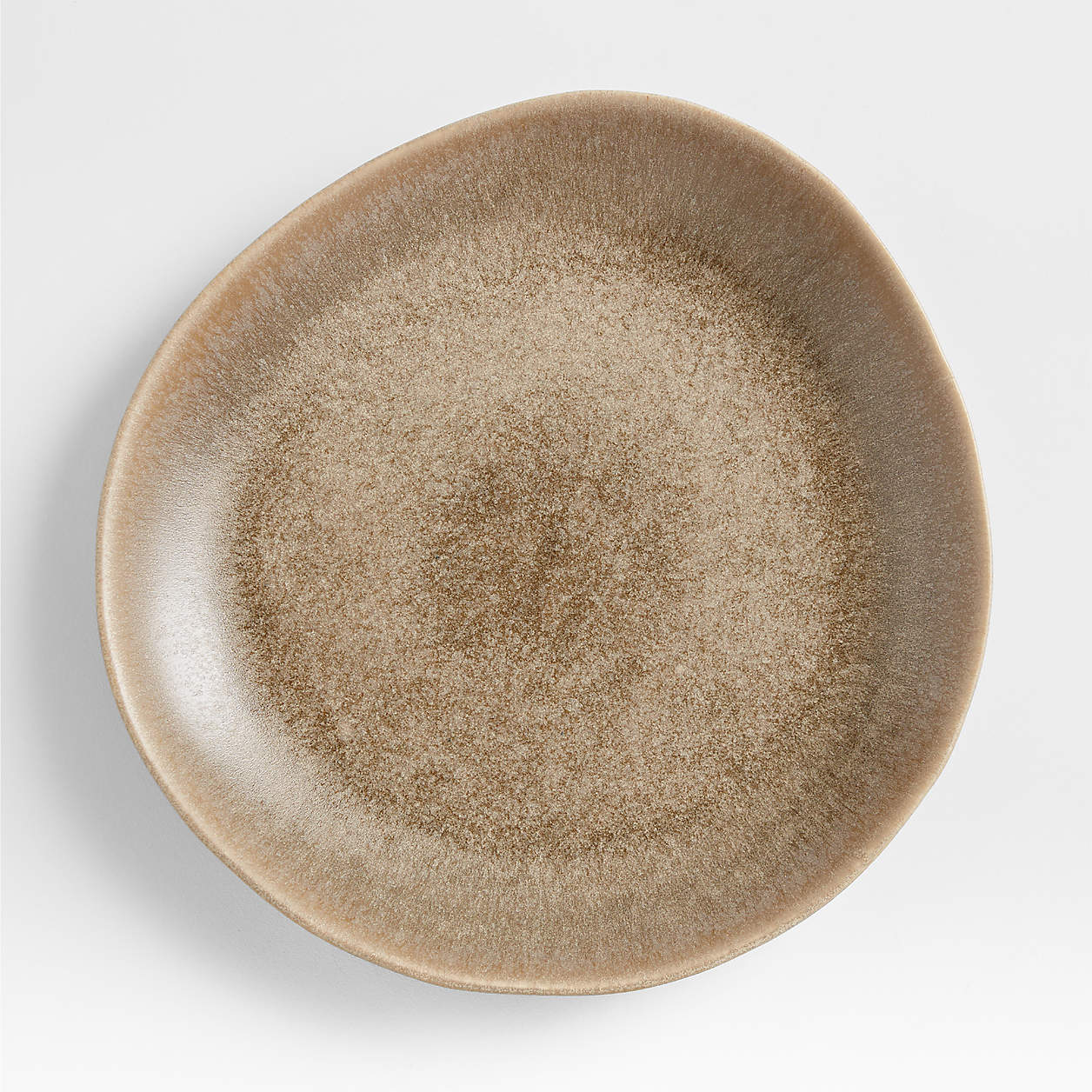 Grove Taupe Dinner Plate | Crate & Barrel