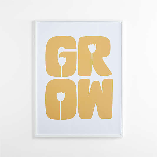 Grow Large Framed Wall Art Print