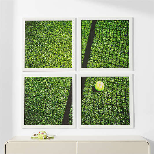 Grass Court Quadrant Wall Art on Maple Wood 40" x 40" by Venus Williams