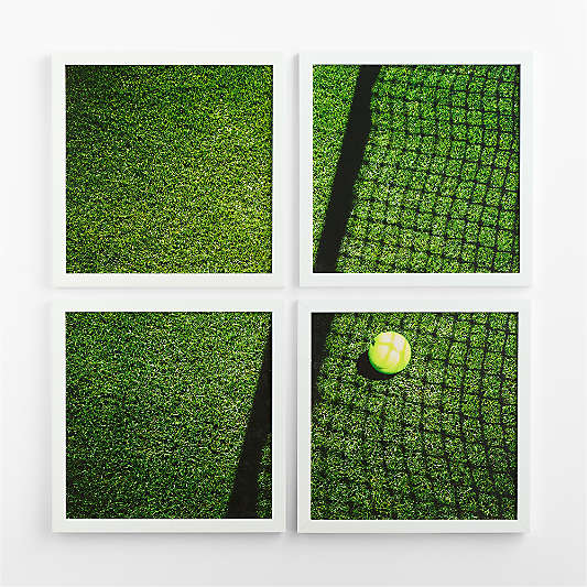 Grass Court Quadrant Wall Art on Maple Wood 40" x 40" by Venus Williams