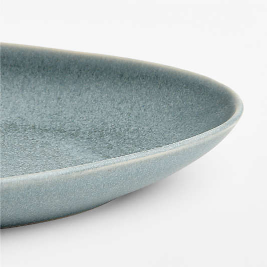 Grove Light Blue Stoneware Serving Platter