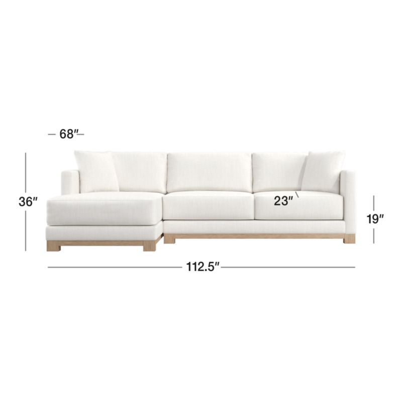 View Gather Wood Base 2-Piece Sectional Sofa - image 2 of 11