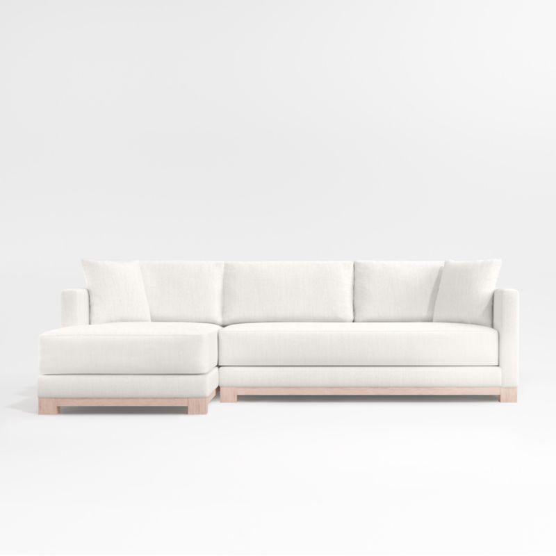 Gather Wood Base Bench 2-Piece Sectional Sofa - image 0 of 11