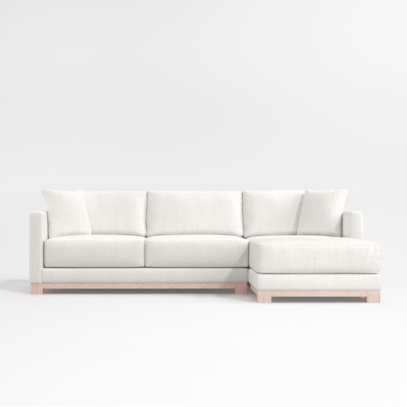 Gather Wood Base 2-Piece Sectional Sofa