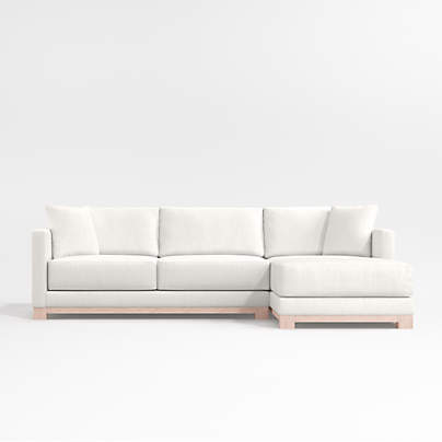 Gather Wood Base 2-Piece Sectional Sofa