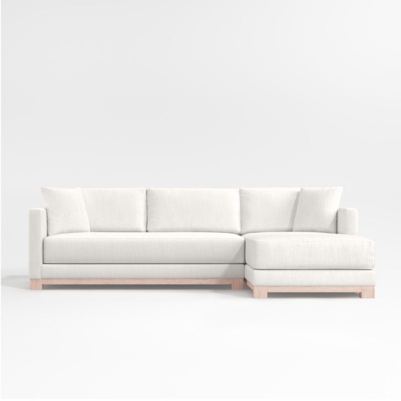 Gather Wood Base Bench 2-Piece Sectional Sofa - image 0 of 11