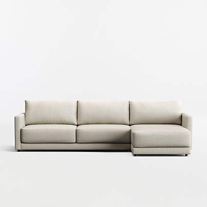 Gather 2-Piece Sectional Sofa with Extra Wide Chaise Lounge