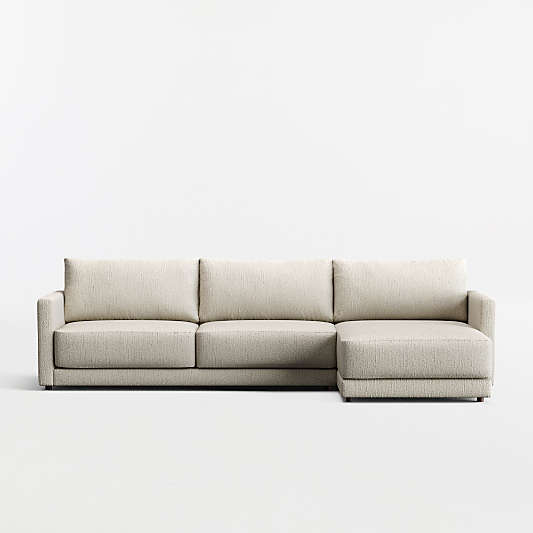Gather 2-Piece Sectional Sofa with Extra Wide Chaise Lounge