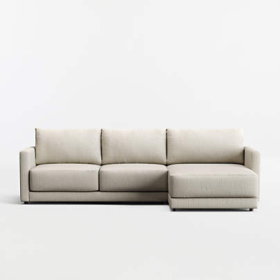 Gather 2-Piece Sectional Sofa with Extra Wide Chaise Lounge