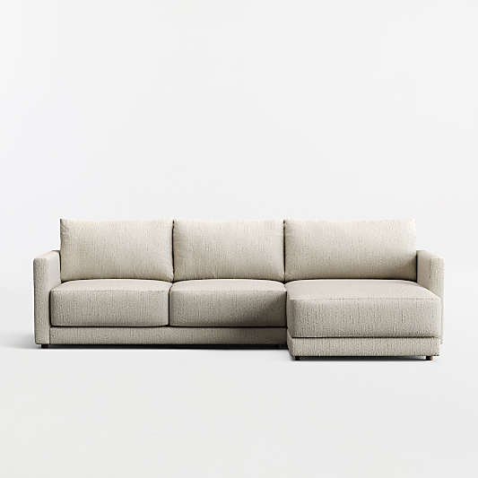 Gather 2-Piece Sectional Sofa with Extra Wide Chaise Lounge