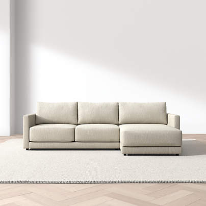 Gather 2-Piece Sectional Sofa with Extra Wide Chaise Lounge