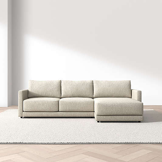 Gather 2-Piece Sectional Sofa with Extra Wide Chaise Lounge