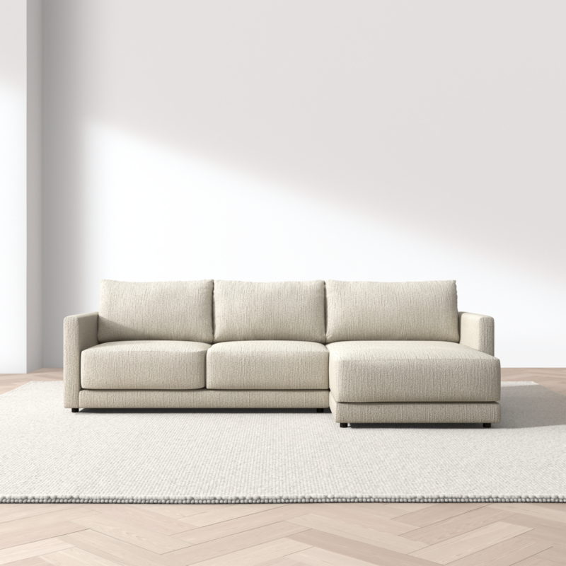 Gather 2-Piece Sectional Sofa with Extra Wide Chaise Lounge - image 0 of 10