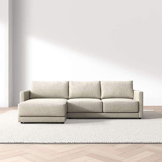 Gather 2-Piece Sectional Sofa with Extra Wide Chaise Lounge