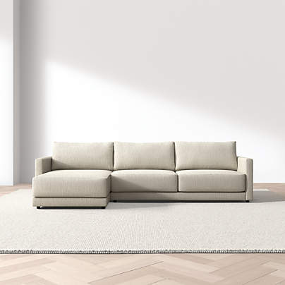 Gather 2-Piece Sectional Sofa with Extra Wide Chaise Lounge