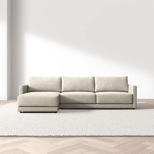 Gather 2-Piece Sectional Sofa with Extra Wide Chaise Lounge