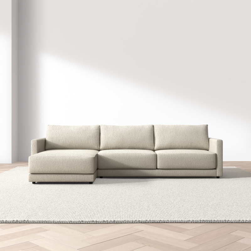 Gather 2-Piece Sectional Sofa with Extra Wide Chaise Lounge - image 0 of 9