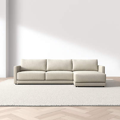 Gather 2-Piece Sectional Sofa with Extra Wide Chaise Lounge