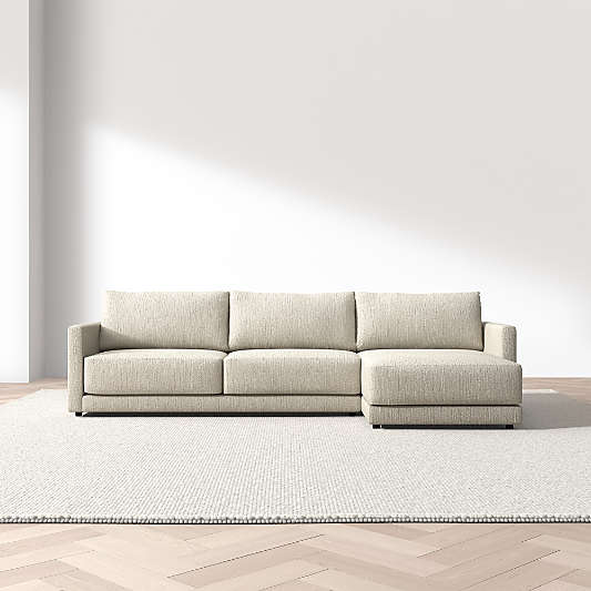 Gather 2-Piece Sectional Sofa with Extra Wide Chaise Lounge