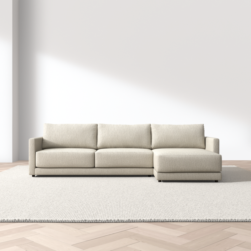 Gather 2-Piece Sectional Sofa with Extra Wide Chaise Lounge - image 0 of 10