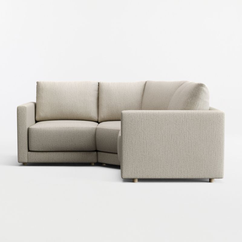 Gather 3-Piece L-Shaped Small Space Wedge Sectional Sofa - image 12 of 13