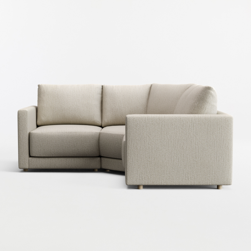 Gather 3-Piece L-Shaped Small Space Wedge Sectional Sofa - image 13 of 13