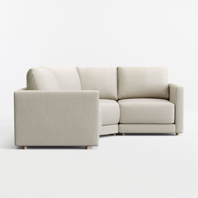 Gather 3-Piece L-Shaped Small Space Wedge Sectional Sofa - image 11 of 13