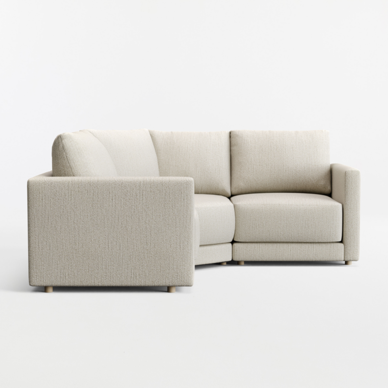 Gather 3-Piece L-Shaped Small Space Wedge Sectional Sofa - image 12 of 13