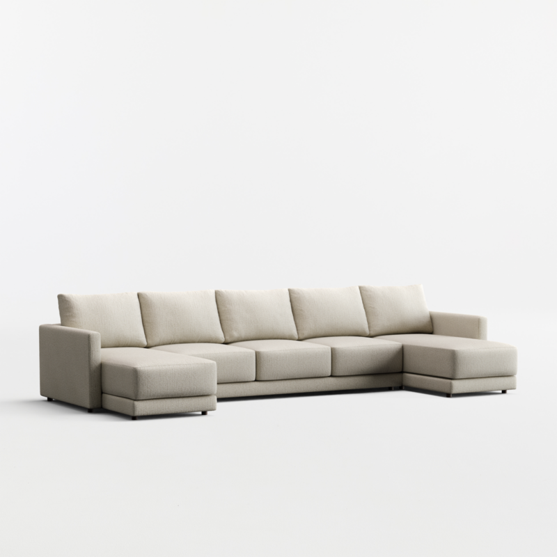 Gather 3-Piece U-Shaped Sectional Sofa with Double Chaise Lounge - image 12 of 14
