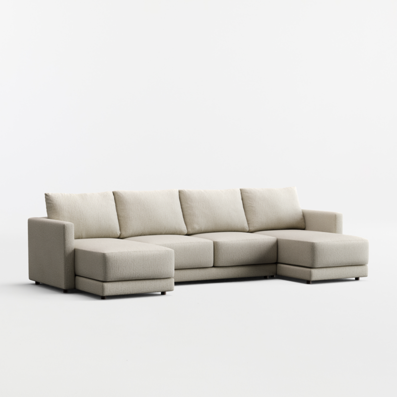 Gather 3-Piece U-Shaped Sectional Sofa with Double Chaise Lounge - image 12 of 12