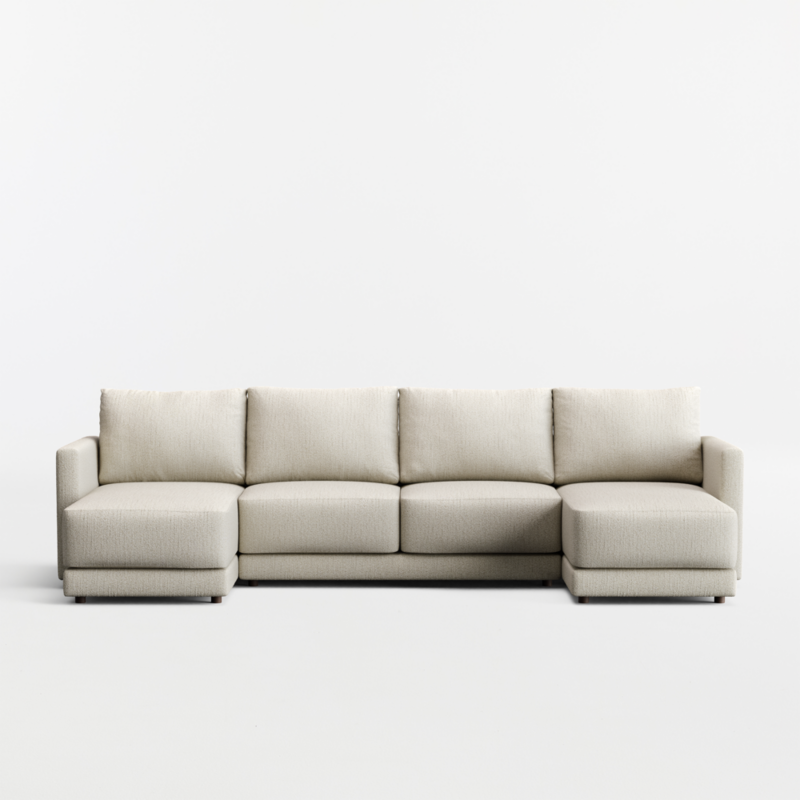 Gather 3-Piece U-Shaped Sectional Sofa with Double Chaise Lounge - image 0 of 12