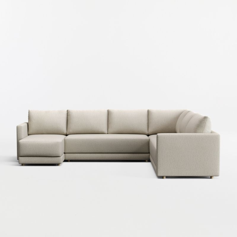 Gather 4-Piece L-Shaped Bench Sectional Sofa with Chaise Lounge - image 11 of 13