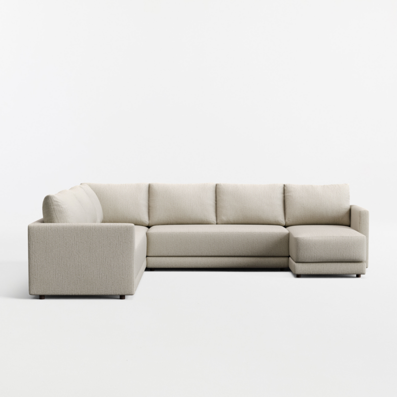 Gather 4-Piece L-Shaped Bench Sectional Sofa with Chaise Lounge - image 12 of 13