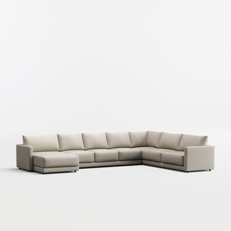 Gather 4-Piece L-Shaped Sectional Sofa with Extra Wide Chaise Lounge - image 7 of 8