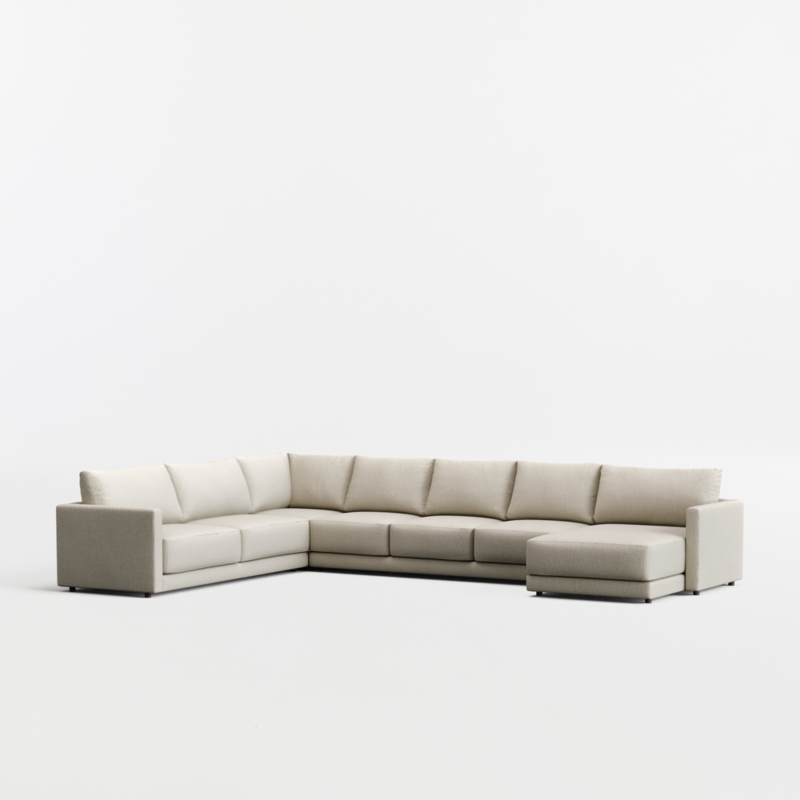 Gather 4-Piece L-Shaped Sectional Sofa with Extra Wide Chaise Lounge - image 8 of 9