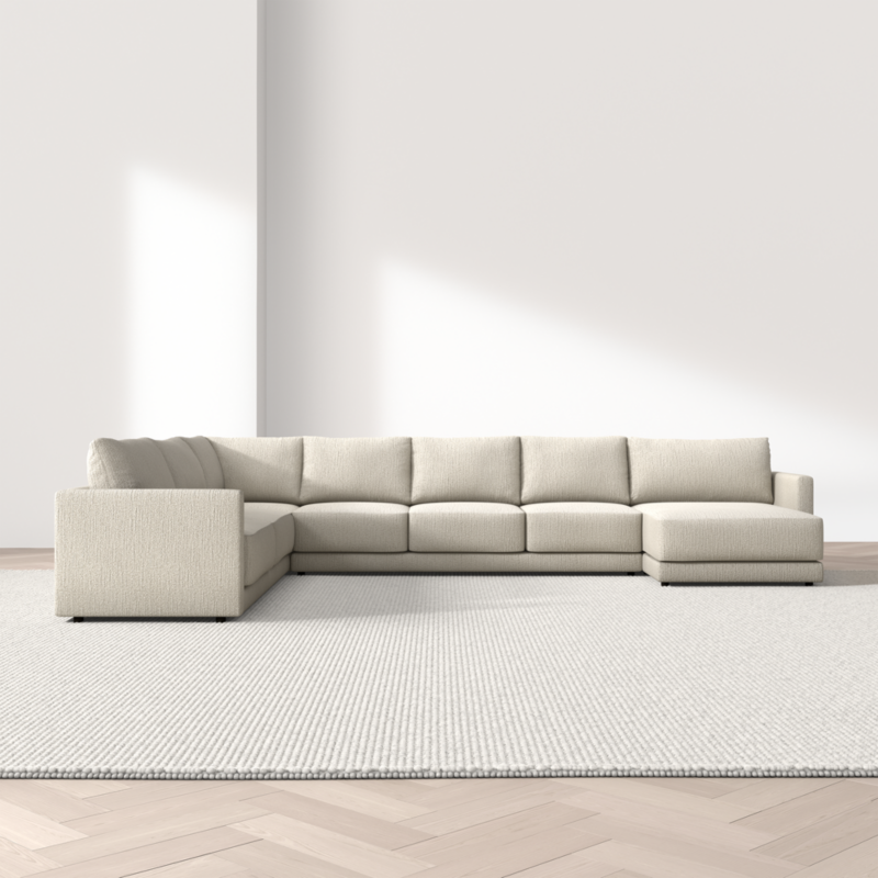 Gather 4-Piece L-Shaped Sectional Sofa with Extra Wide Chaise Lounge - image 0 of 9