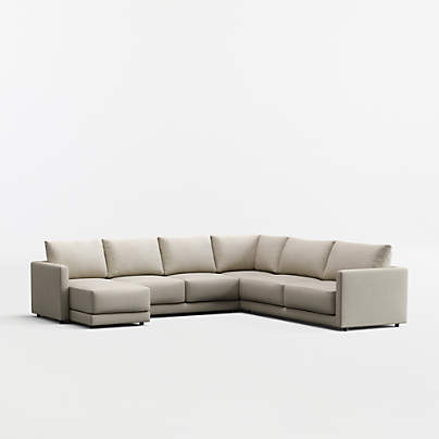 Gather 4-Piece L-Shaped Sectional Sofa with Chaise Lounge