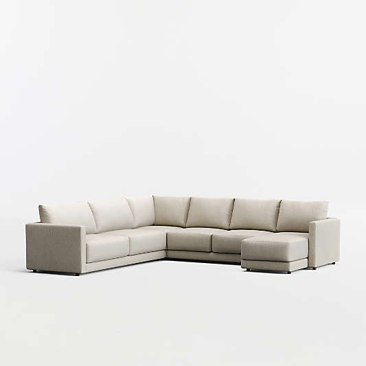 Gather 4-Piece L-Shaped Sectional Sofa with Chaise Lounge