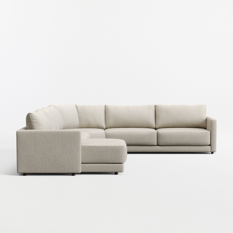 Gather 4-Piece L-Shaped Wedge Sectional Sofa with Extra Wide Chaise Lounge - image 8 of 8