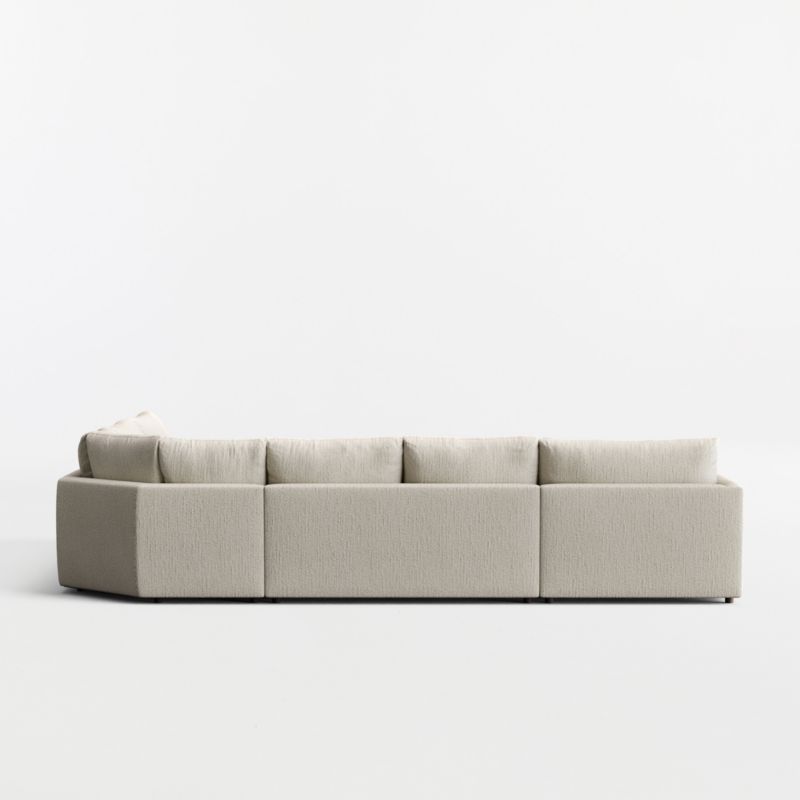 Gather 4-Piece L-Shaped Wedge Sectional Sofa with Extra Wide Chaise Lounge - image 7 of 7