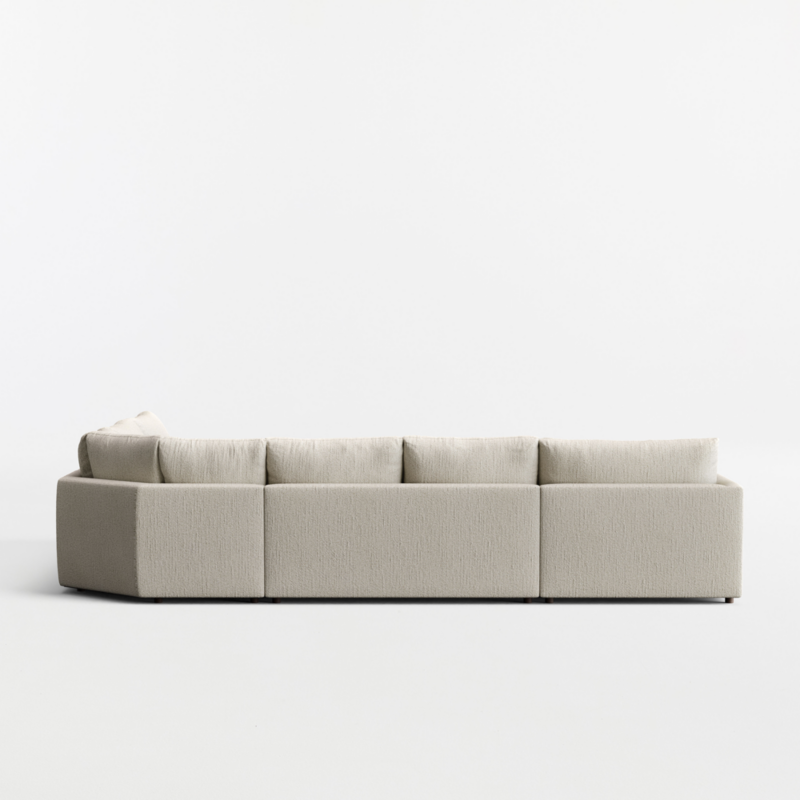 Gather 4-Piece L-Shaped Wedge Sectional Sofa with Extra Wide Chaise Lounge - image 9 of 8